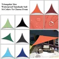 Voile d'ombrage triangulaire étanche voile d'ombrage pour piscine jardin tente de Camping auvent