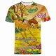 T-shirt imprimé 3D Disney Bambi pour garçons et filles t-shirts graphiques de cerf personnage