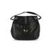 Perlina Hobo Bag: Pebbled Black Solid Bags