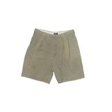 IZOD Khaki Shorts: Tan Solid Bottoms - Women's Size 32 - Light Wash