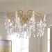 Rysa 30 1/2" Wide Warm Brass Crystal 9-Light Chandelier