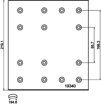 TEXTAR Bremsbelagsatz, Trommelbremse Universal 1933901 Image