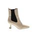 Sam Edelman Boots: Ivory Solid Shoes - Women's Size 9 - Almond Toe