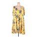 Torrid Casual Dress: Yellow Floral Dresses - Women's Size 5X Plus