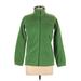 Columbia Fleece Jacket: Below Hip Green Print Jackets & Outerwear - Kids Girl's Size 14