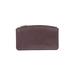 Cuyana Leather Clutch: Pebbled Burgundy Print Bags