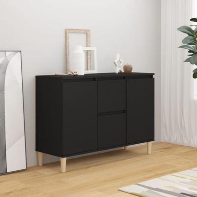 Maison Chic - Sideboard Sideboard Kommode Küchenschrank Aufbewahrungsschrank Schwarz 103,5x35x70 cm Image