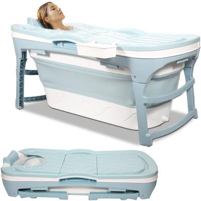Tolletour - Faltbare Badewanne . für Badezimmer. Dusche und Balkon. Mit Abdeckung & Massagerollen. Image