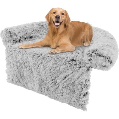 Hundebett flauschig, Sofaschutz Hund, Hundedecke für Sofa, Hundekissen waschbar, Plüschbett für Image