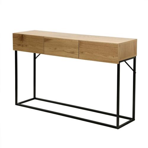 Konsole mit 3 Schubladen in Eiche Dekor L120cm