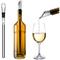 Praktischer Edelstahl Weinkühlstab mit Ausgießer in Silber - Für exzellenten Weingenuss ohne zu