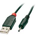 USB-Kabel usb 2.0 usb-a Stecker, dc Stecker 2,5 mm 1.50 m Schwarz 70265 - Lindy