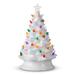 RAZ Imports 25905 - 13" W/ Timer Vintage White Lighted Tree (4119131) Christmas Figurine Decorations