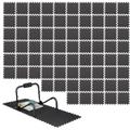 72x Puzzle Tappeto Ammortizzante Attrezzi Fitness, Tassello 30x30 cm, 4,3 m², Sport e Palestra,