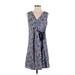 Marc by Marc Jacobs Casual Dress - Wrap: Blue Paisley Dresses - Women's Size 4