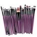 Fankiway 20 pcs Makeup Brush Set tools Makeup Toiletry Kit Wool Eyeliner Eyeshadow Blending Brush Wool Make Up Brush