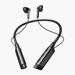 Leodye Neck Mounted Bluetooth Headphones Wireless Fitness Running Sports Music Earbuds with Long Battery Life and Intelligent Noise Reduction Supports T-Flash Playing