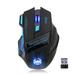 Lixada Wireless Gaming Mouse F14 LED Optical 2.4G 2400 DPI 7 Buttons Colorful Lights for Computer Gamer