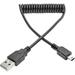 Eaton Tripp Lite Series USB 2.0 A to Mini-B Coiled Cable (M/M) 6 ft. (1.83 m)