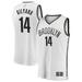 Jacob Gilyard Men's Fanatics Branded White Brooklyn Nets Fast Break Custom Replica Jersey - Association Edition