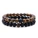 Quinlirra Easter Bracelets for Women Clearance 2Pcs Men Women 8mm Chakra Beads Elastic Natural Stone Agate Bracelet Easter Decor