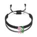 Fashion Resin Tulip Flower Handmade Braided Bead Bracelet Gift Adjustable W5J6