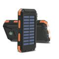 20000mAh Solar Charger for Cell Phone iPhone Portable Solar Power Bank with Dual 5V USB Ports 2 LED Light Flashlight Compass Battery Pack for Outdoor Camping Hiking