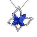 Quinlirra Easter Necklaces for Women Clearance Ladies Crystal Necklace Multicolor Fashion Pendant Necklace Easter Decor