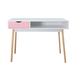 Konsole Onepink Weiß/Rosa 100x50x75cm Thinia Home