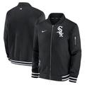 Men's Nike Black Chicago White Sox Authentic Collection Full-Zip Bomber Jacket