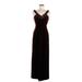 Zum Zum by Niki Livas Cocktail Dress - Formal: Burgundy Dresses - Women's Size 7