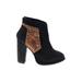 Free People Ankle Boots: Black Solid Shoes - Women's Size 38 - Almond Toe