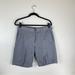 J. Crew Shorts | J Crew Men 32 Flat Front Chino Shorts Stretch Pockets Zip Closure Blue 9” Inseam | Color: Blue | Size: 32