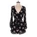 American Eagle Outfitters Romper: Black Floral Rompers - Women's Size X-Small