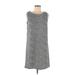 Worthington Casual Dress - Shift Scoop Neck Sleeveless: Gray Dresses - New - Women's Size Medium