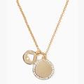 Kate Spade New York Jewelry | Kate Spade New York Spot The Spade Pave Gold Tone Charm Pendant Necklace | Color: Gold | Size: Os