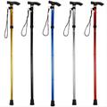 Lightweight Foldable Walking Stick With Rubber Tip And Adjustable Height - Perfect For Hiking, Trekking, And Travel