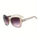 Retro Ombre Lens Uv Protection Sunglasses: Stylish Plastic Temples & Sports Sunshade For Comfort & Protection