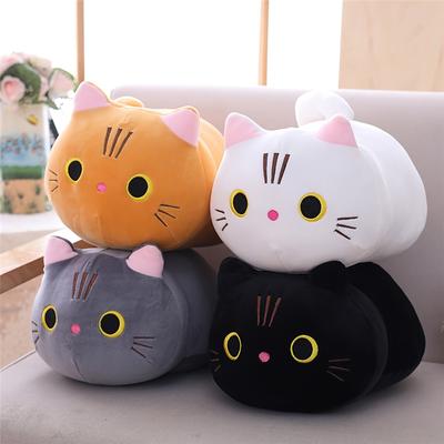 24cm 35cm Cute Soft Cat Plush Pillow Sofa Cushion Toy Stuffed Cartoon Animal Doll For Kids Children Baby Girls Boys Lovely Gift