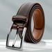 Men's Genuine Leather Belt, Fashion & Classic Casual Belt With Single Prong Buckle For Jeans, Pants, Work And Business, Gift For Dad & Husband