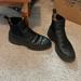 Madewell Shoes | Madewell Black Leather Boots | Color: Black | Size: 10