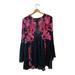 Free People Dresses | Free People Intimately Black Pink Sheer Flowy Dress Tunic M | Color: Black/Pink | Size: M