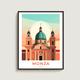 Monza Travel Poster Wall Art Gift Italy Travel Print Gift Home Decor Lovers Wall Hanging