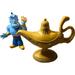 Disney Toys | Lot Of 2 Disney Aladdin Toys Magic Lamp Speaker & Lights Sound Genie Both Work | Color: Blue/Gold | Size: Osg