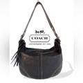 Coach Bags | Coach Vintage 8a03 Large Soho Hobo Black Leather Shoulder Bag Adjustable Strap | Color: Black | Size: Os