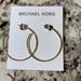 Michael Kors Jewelry | Michael Kor's Women's Stainless Steel Hoop Earrings Gold | Color: Gold | Size: Os