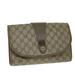 Gucci Bags | Gucci Web Sherry Line Gg Supreme Clutch Bag Beige Red Green 89 01 030 Auth 63482 | Color: Red | Size: W9.4 X H5.9 X D2.8inch