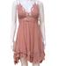 Free People Dresses | Free People Adella Mini Floral Lace Camisole Slip Dress In Rose Pink Size Xs Nwt | Color: Pink | Size: Xs