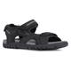 Sandale GEOX "UOMO SANDAL STRADA" Gr. 39, schwarz (schwarz, grau) Herren Schuhe Sandalen