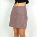 Free People Skirts | Free People Modern Femme Vegan Suede Mini Skirt In Mauve | Size 6* | Color: Purple/Tan | Size: 6